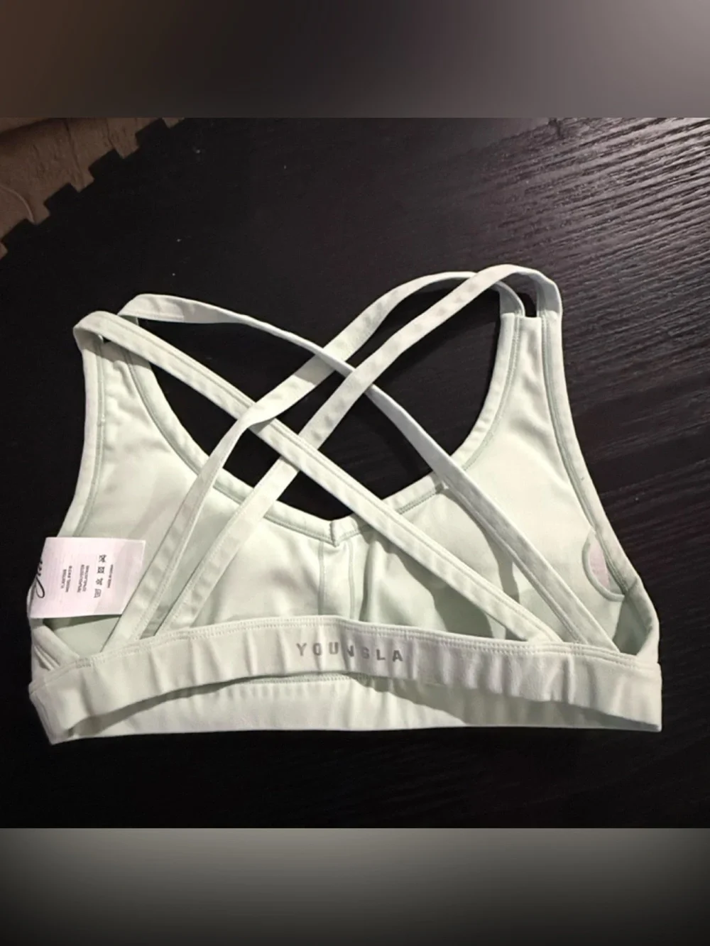 YoungLA Strappy Crossback Sports Bra - Mint Green